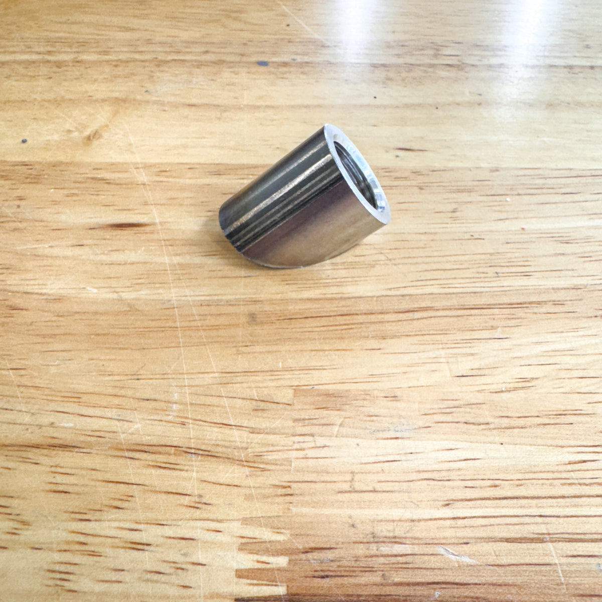 Stainless Steel O2 Sensor Weld Bung 45° Cut M18x1.5, photo 6 of 7