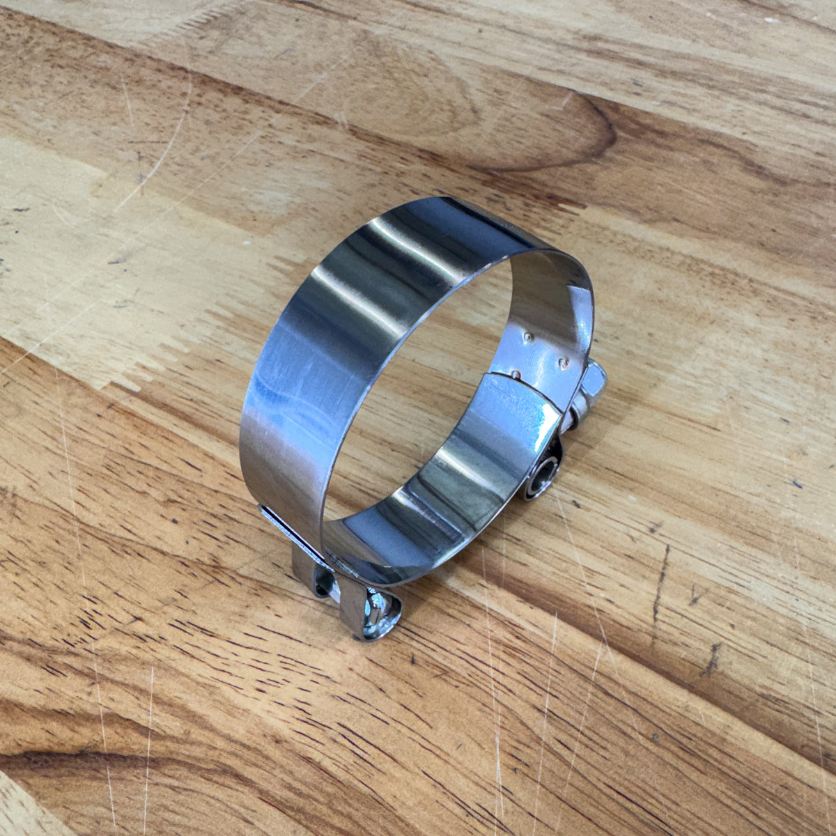 Stainless Steel Muffler Clamp – 2.25" Stealth Exhaust Replacement, photo 3 of 4