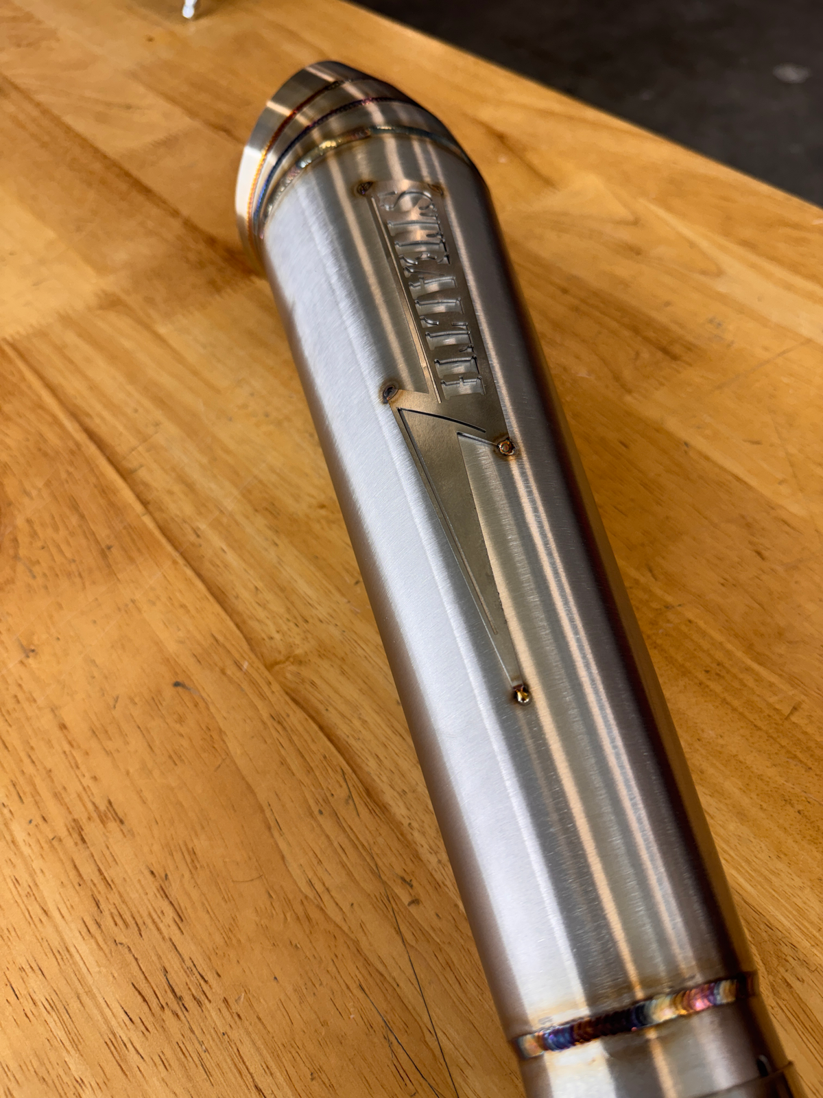 Streetsweeper Cone-Style Turndown 2.25" Slip On Muffler, photo 6 of 9