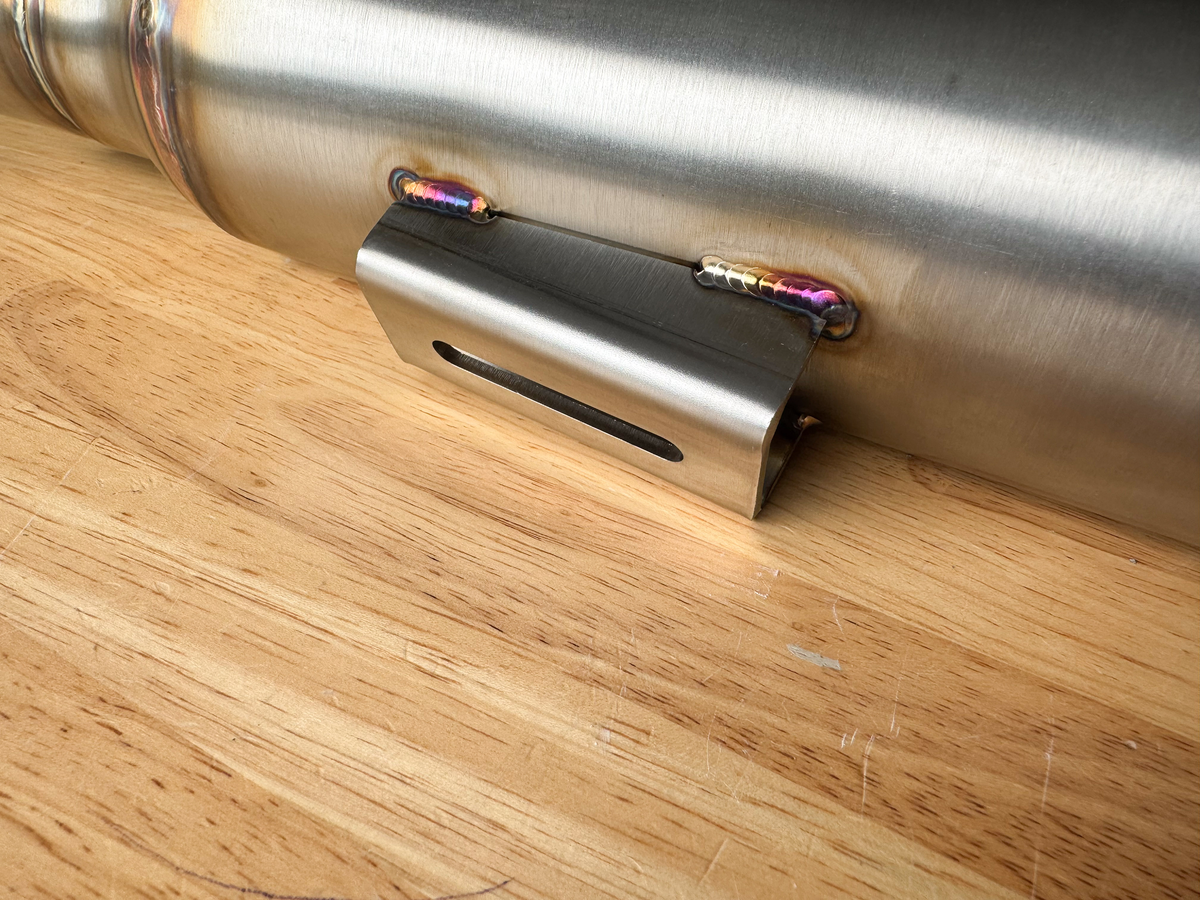 Stealth Pipes Mid-Length Pipe Bomb Muffler – TIG-welded stainless construction, modular fitment, photo 8 of 10