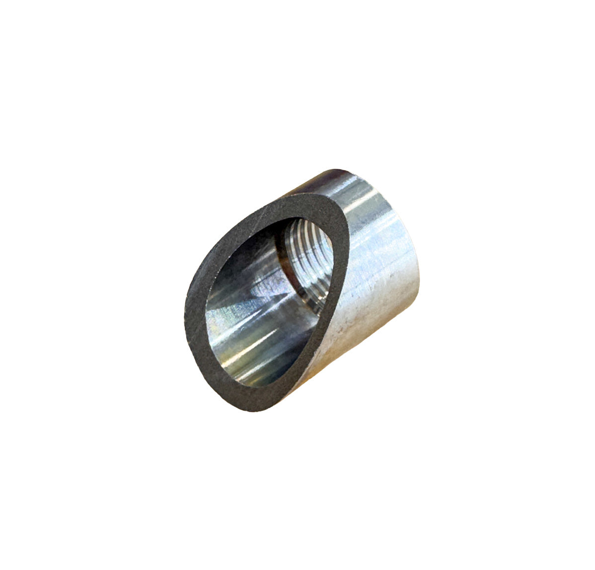 Stainless Steel O2 Sensor Weld Bung 45° Cut M18x1.5, photo 1 of 7