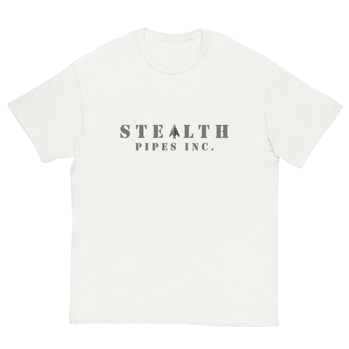 Stealth Pipes A-117 T-shirt in white – logo graphic tee, photo 4 of 4