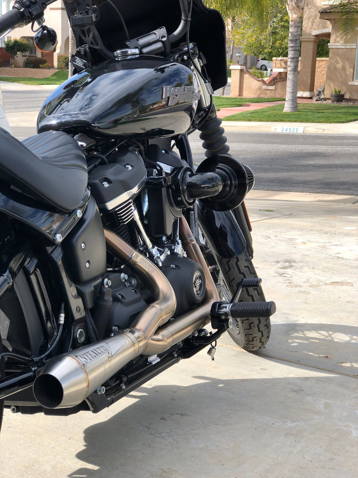 Stealth Pipes stainless exhaust system – 2017–2025 Harley Softail fitment, TIG welded, photo 6 of 36